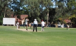 Darren McGlashan bowling to Sam Williams - Glandore Oval Past Players Game